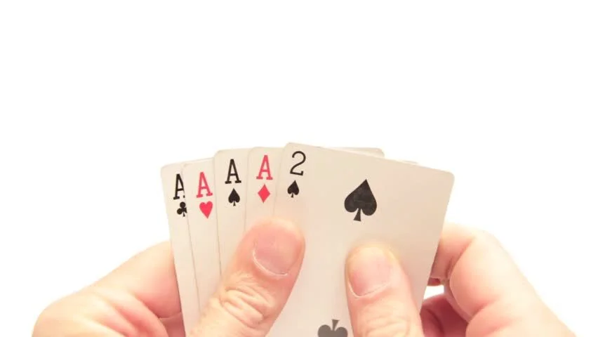 texas poker hands - hand with cards